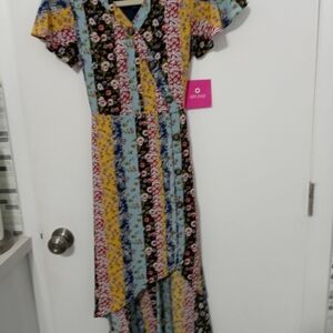 Amy Beyer Girl's 12 paisley high low spring Summer Easter dress New